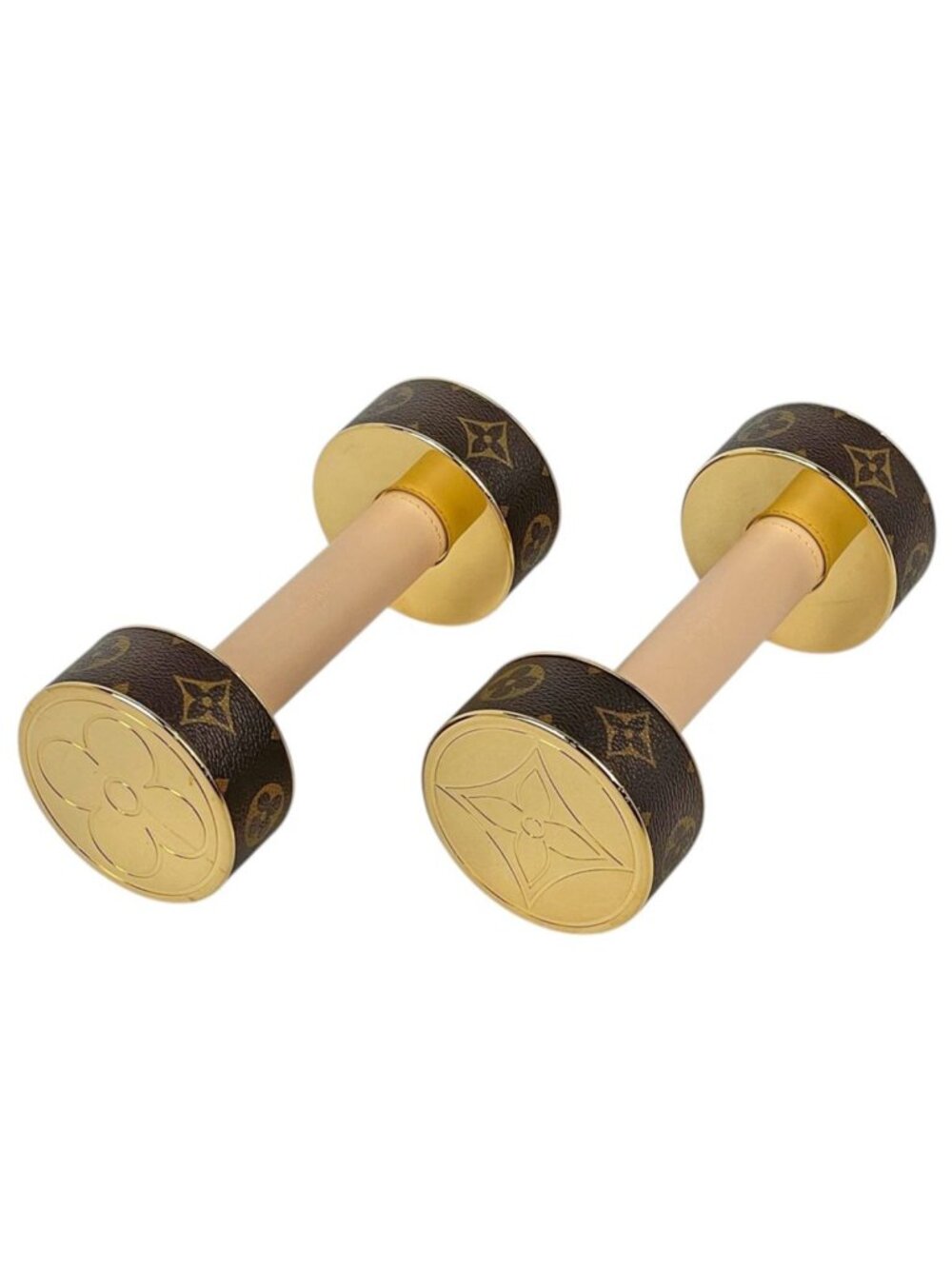 Louis Vuitton Alter Dumbbell Monogram Metal Brown Gold